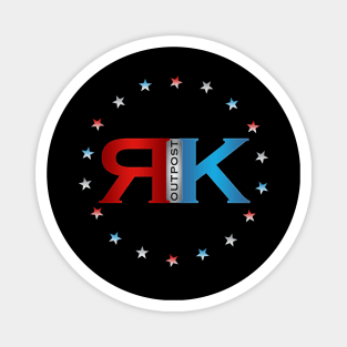 RK Outpost Patriotic Stars Magnet